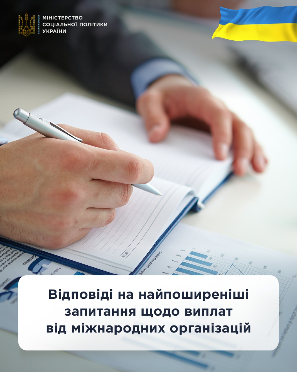 Інформація Мінсоцполітики: відповіді на найпоширеніші  запитання щодо виплат від міжнародних організацій